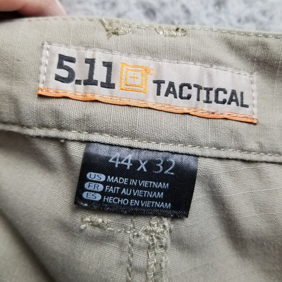 5.11 Tactical Pants Mens 44x32 Tan High Rise Shaping Cargo - Picture 5 of 16